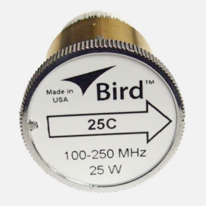 Element Wattmeter untuk Bird model 43  frekuensi 100-250 MHz (varian power rating 5W, 10W, 25W, 50W, 100W, 250W) <p>
