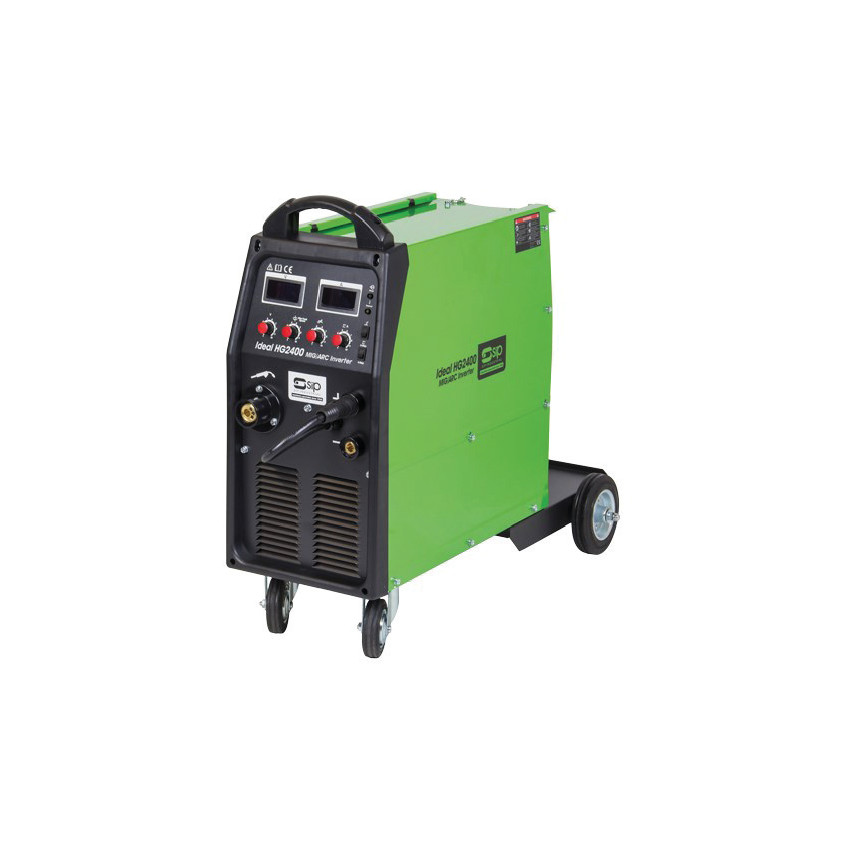 05769CW8 HG2400 MIG INVERTER PACKAGE 200A MIG Inverter These heavy-duty MIG inverters are capable of prolonged and intense performance. Its compact design is made to withstand high demands and requirements. Smooth performance with dual functions